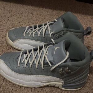 Jordan 12 Retro (Gray and White)